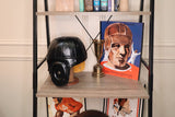 1940 Old Chicago / Tech Black Leather Helmet