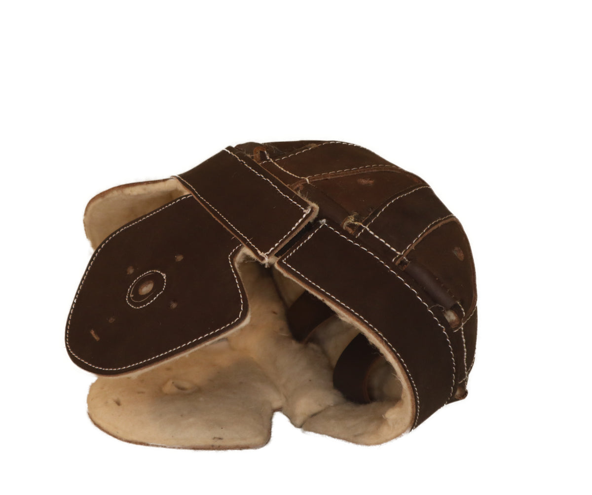 1915-1920s Dog-Ear Leather Helmet – Historic Sports 1915-1920s Dog-Ear Leather Helmet – Historic Sports