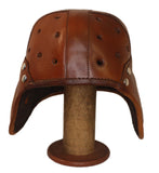 4 Straps Heisman Leather Football Helmet