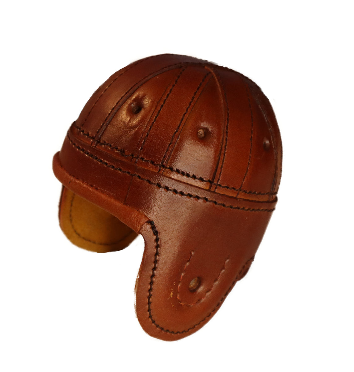 Brown Mini leather Football Helmet – Historic Sports