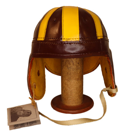 Late 1930s Iowa Leather Football Helmet