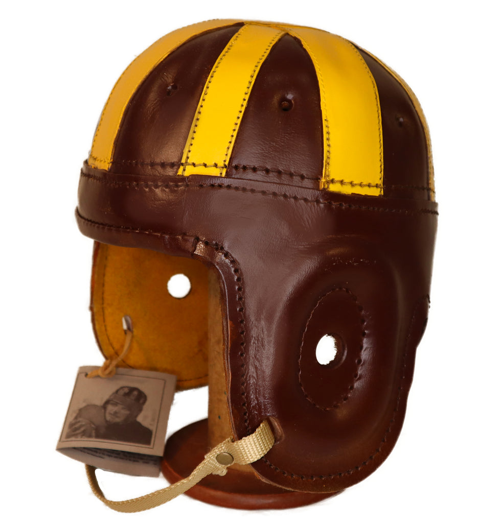 Late 1930s Iowa Leather Football Helmet Historic Sports Late 1930s Iowa Leather Football Helmet Historic Sports