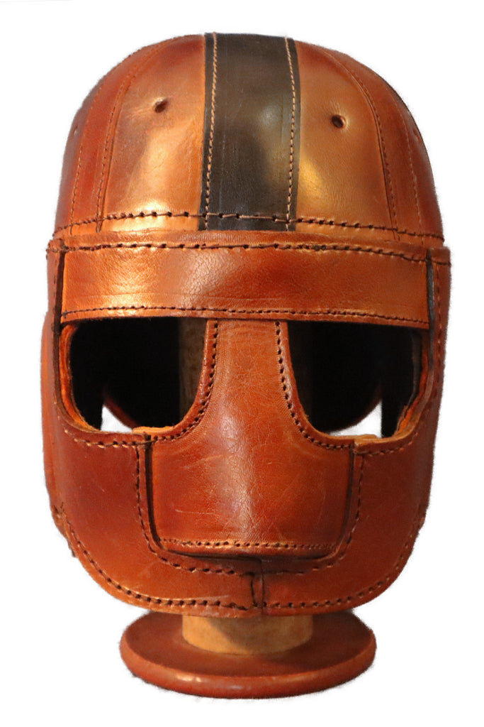 executioner football helmet Rare Executioner Face Guard Leather Football Helmet