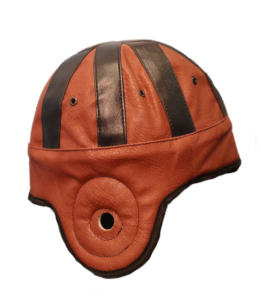 fake plastic football helmets Game Day Helmet" Crushable Fake Leather Football Helmet Cap – Historic Sports