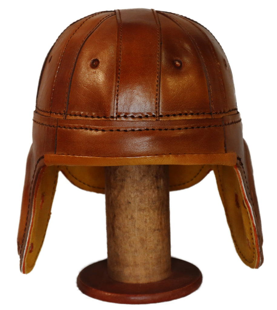 american football leather helmet Rust Brown Leather Football Helmet – Historic Sports