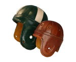 Brown Mini leather Football Helmet