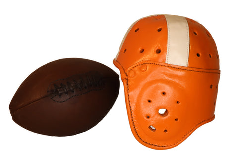 Nfl Helmets 1920-30 Red Grange Leather Football Helmet Full Sze